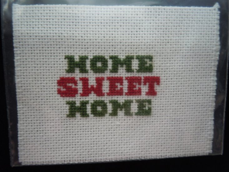 Handcrafted Needlework -Home Sweet Home - Click Image to Close