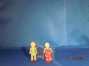 Pair of child dolls