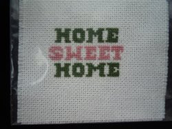 Handcrafted Needlework -Home Sweet Home