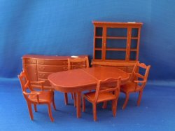 Buffet, china cabinet, table and chairs